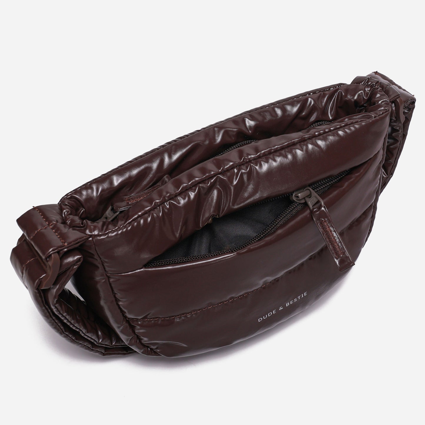 Small Puff Crossbody Bag Polish Series (Brown)
