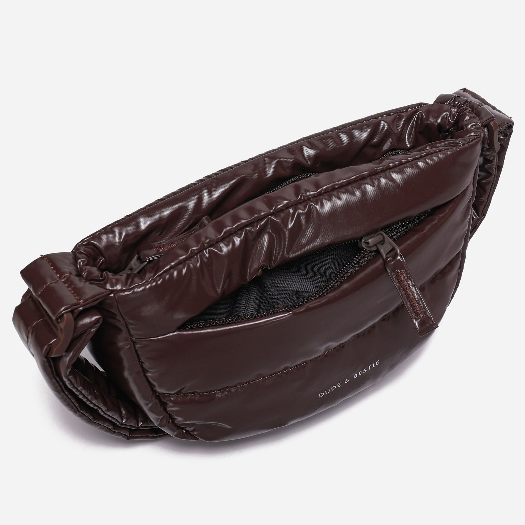 Small Puff Crossbody Bag Polish Series (Brown)