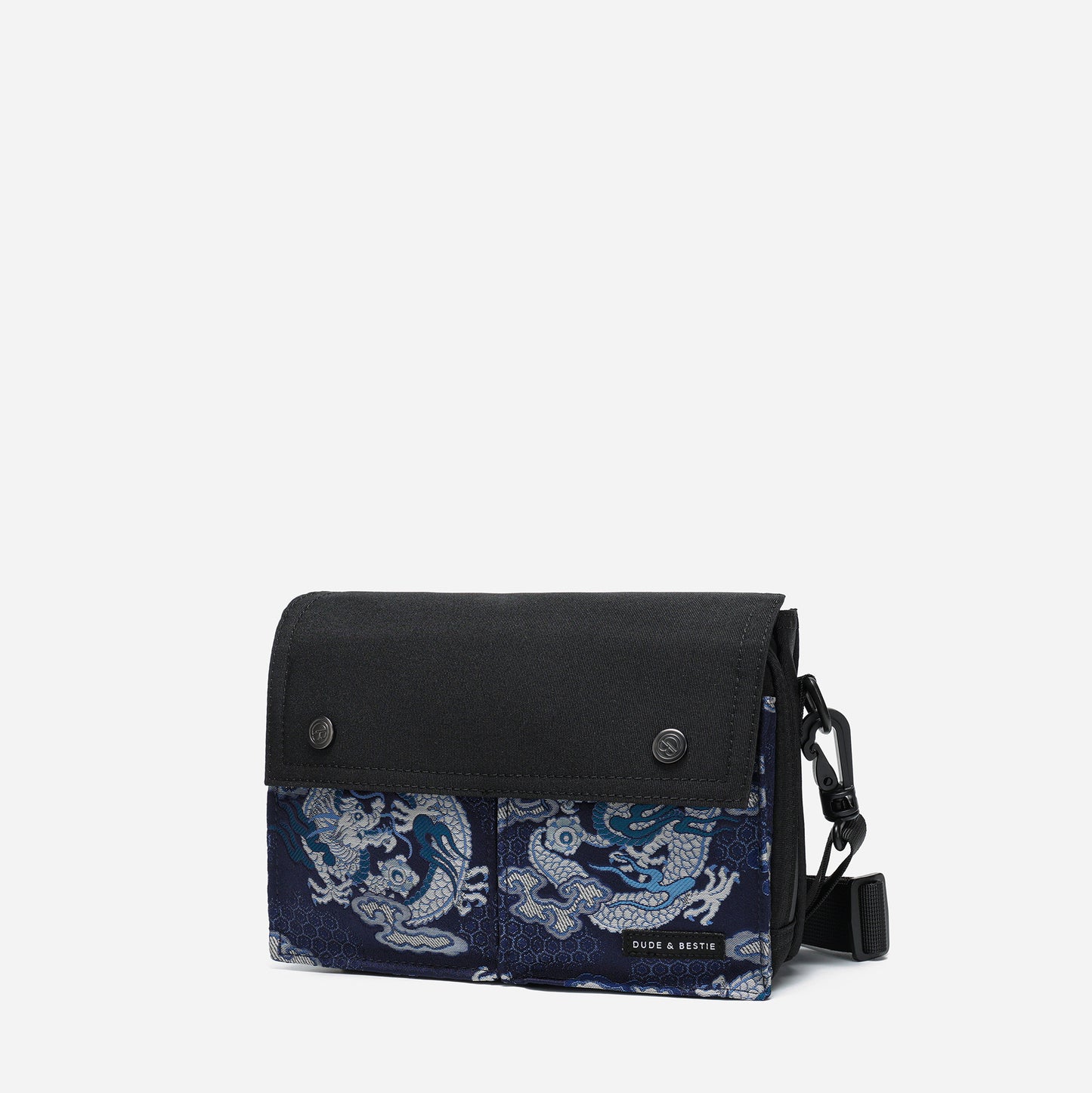 Dude & Bestie Wander Nishijin'ori Crossbody Bag in Ganryu Dragon Pattern