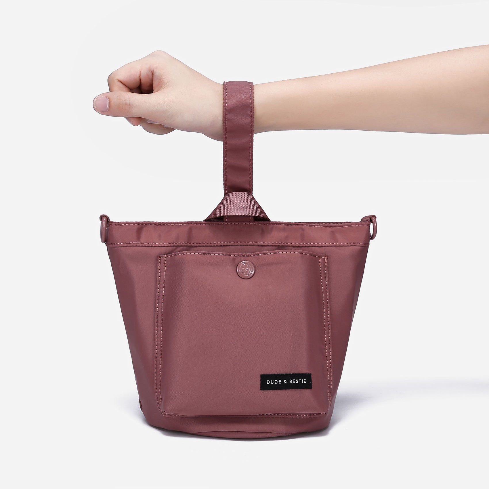 Dude & Bestie Age Bucket Bag - Dusty Pink