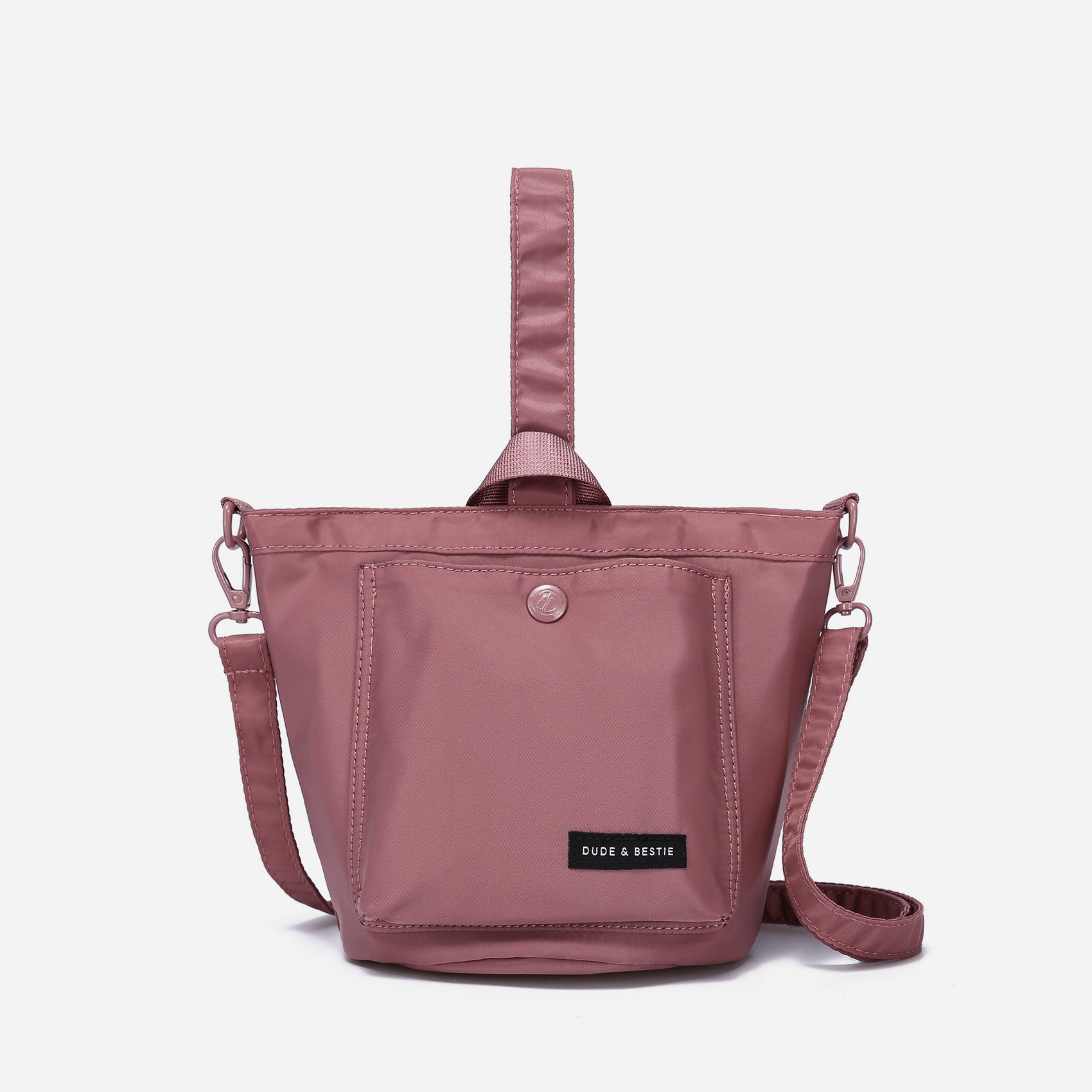 Dude & Bestie Age Bucket Bag - Dusty Pink