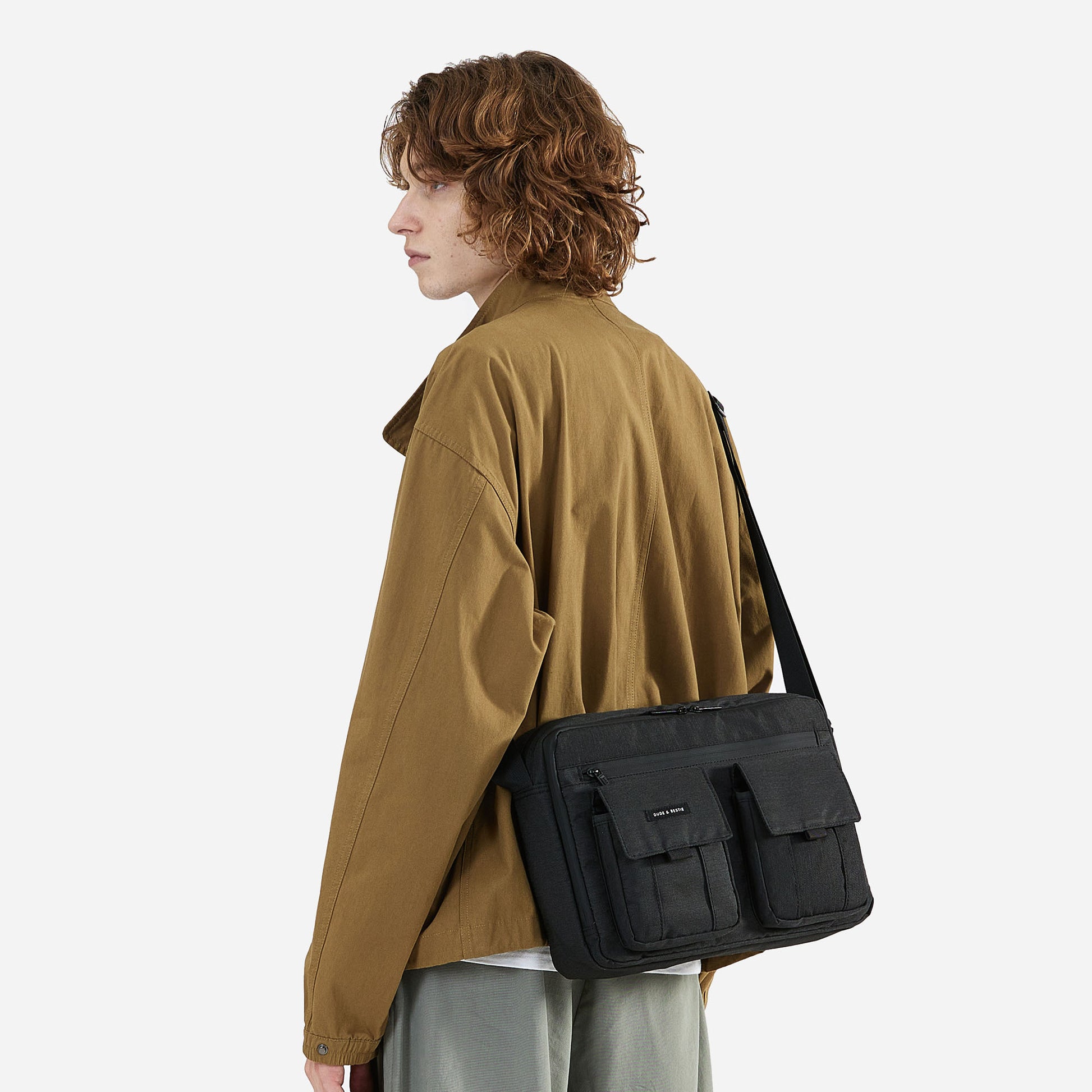 Roman Crossbody Bag (Black)