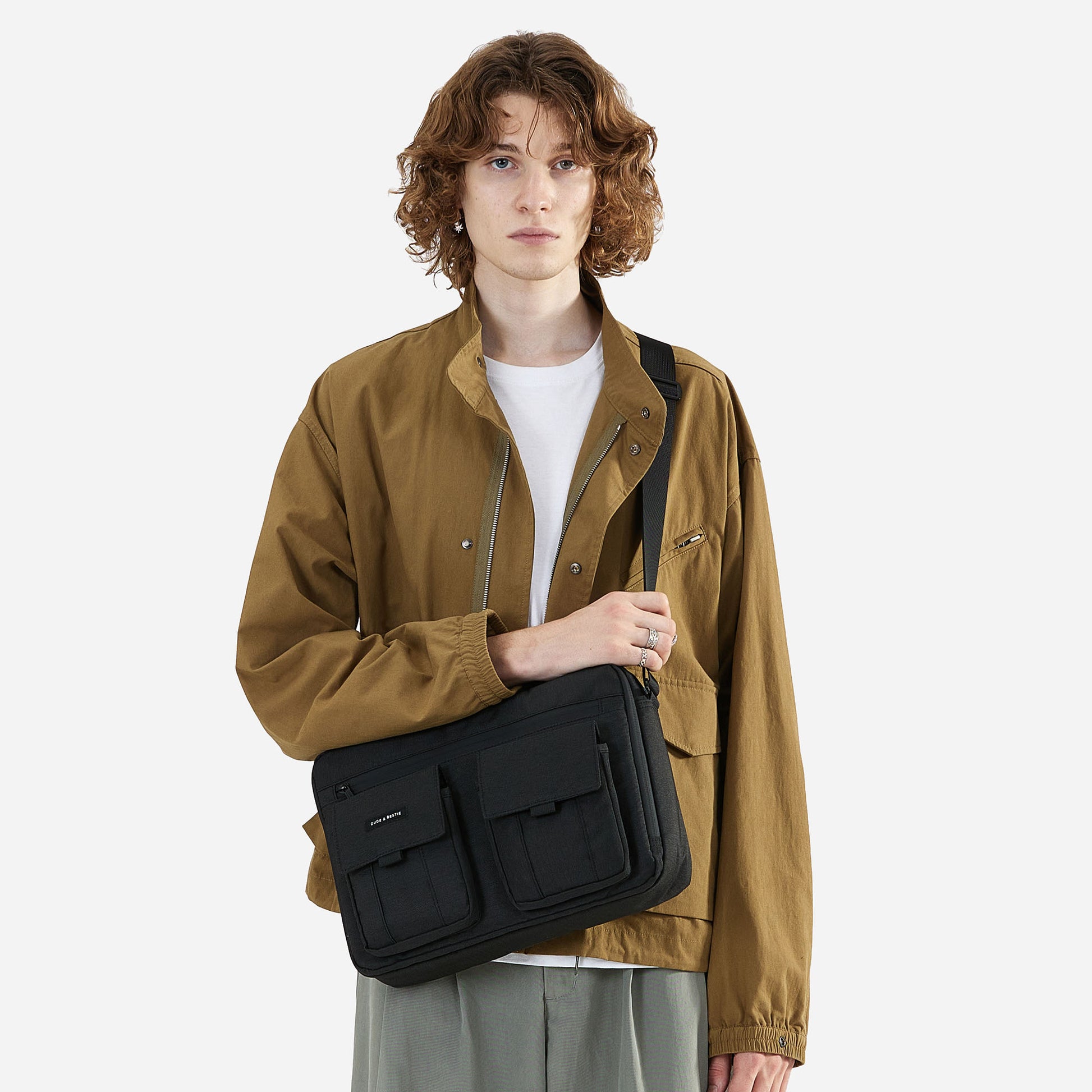 Roman Crossbody Bag (Black)