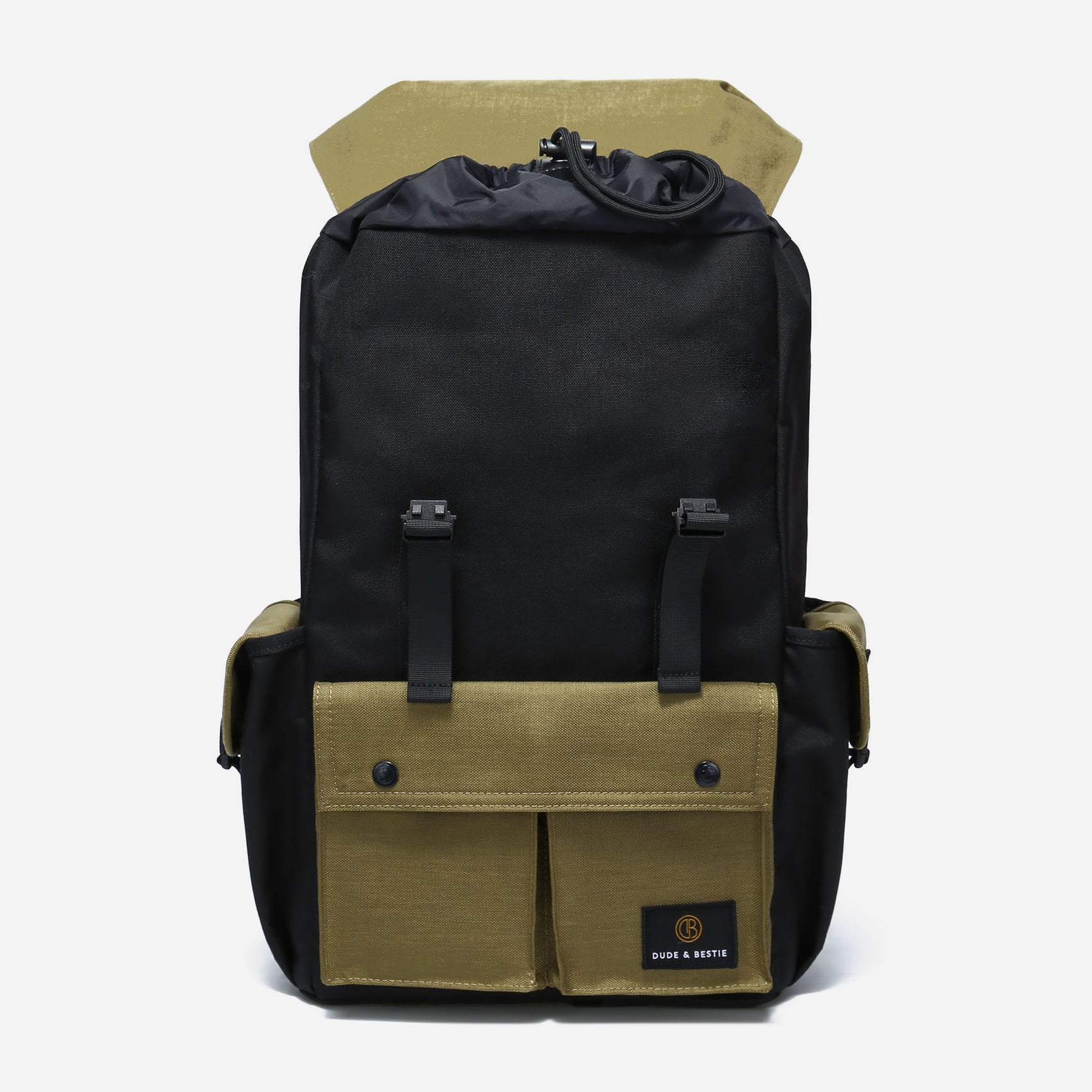 Dude & Bestie Predator Backpack - (Black/Khaki)