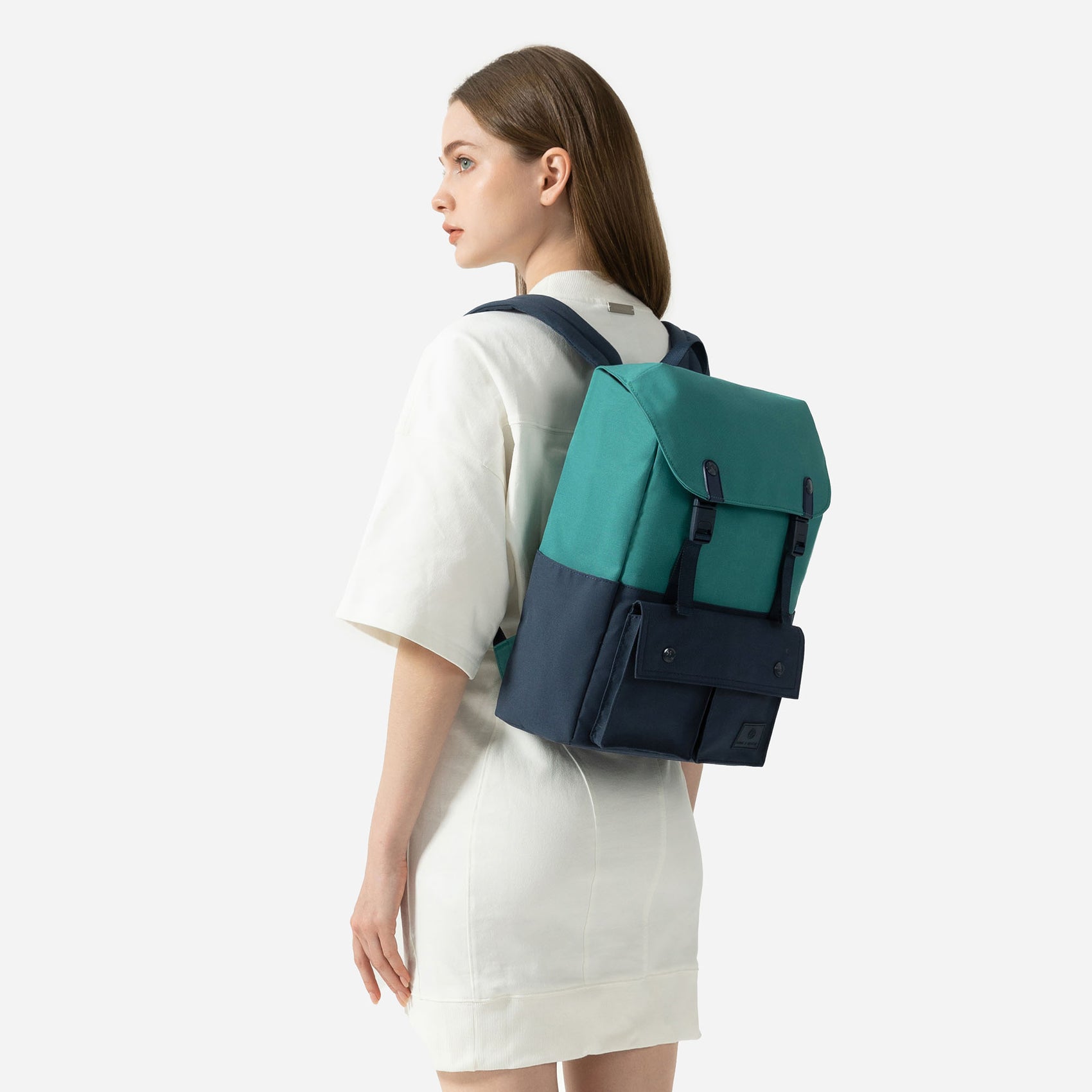 Macchiato Backpack (Navy/ Green)